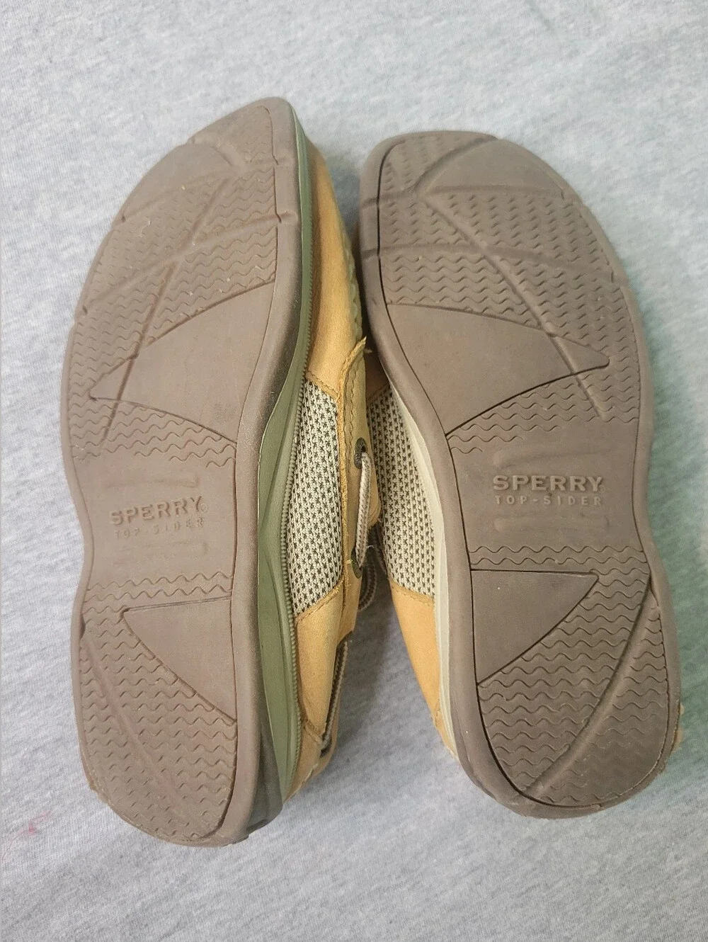 Sperry Top-sider Boys Shoes Sz 2 Loafer Leather Boat Fishing Moccasin Water Tan